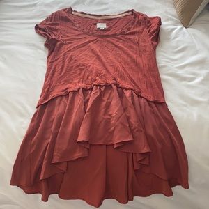 Anthropologie Burnt Orange Top - S